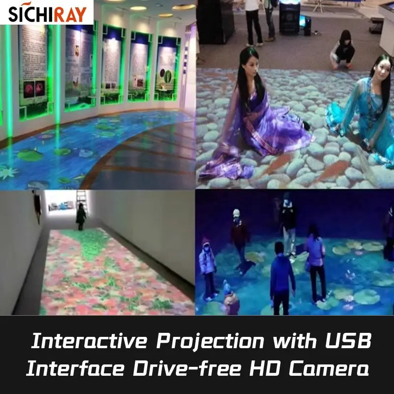 7m Irradiation Distance Interactive Projection with USB Interface Drive-free HD Sensor Custom Camera with Infrared Light