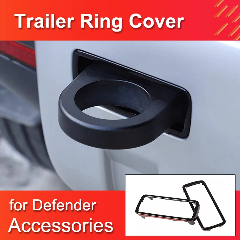 Trailer ring cover for Land Rover Defender 110 90 2020-2024 Decorative cover for Defender 110 Accessories