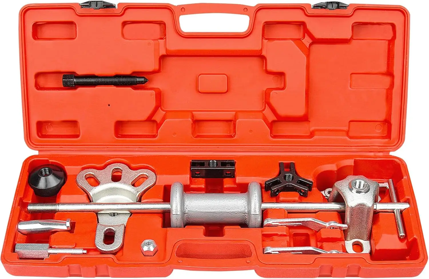 

Slide Hammer Puller Set, Front Wheel Hub Bearing Remover & Rear Wheel Axle Hub Dent Shaft Puller Tool Kit Wheel Bearing