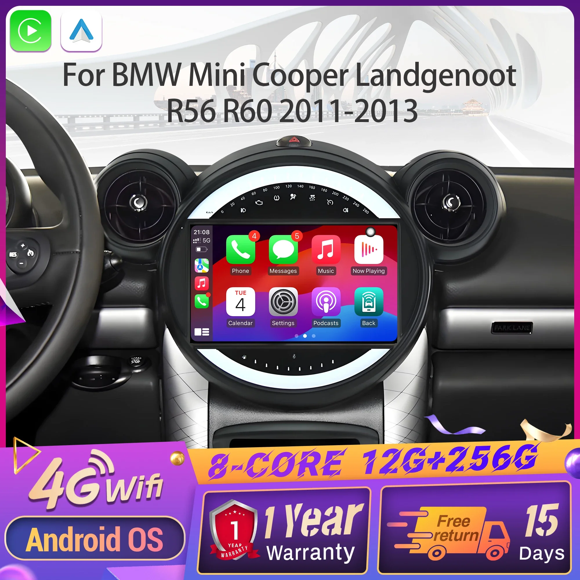 Android 14 Car Radi… - image