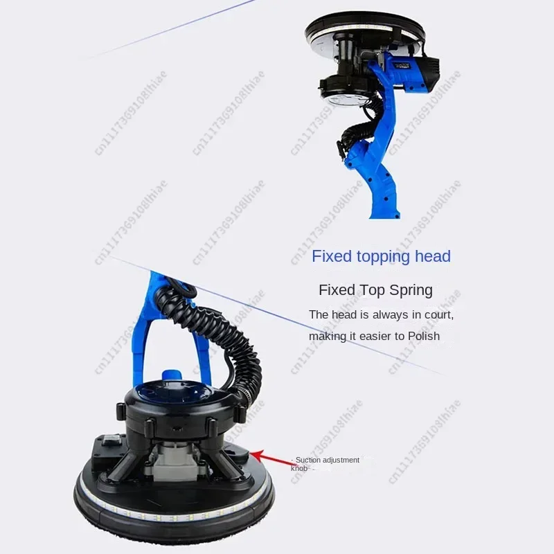 Adjustable Speed 1380W Drywall Sander 220V Double LED Wall Putty Polishing Grinding Machine