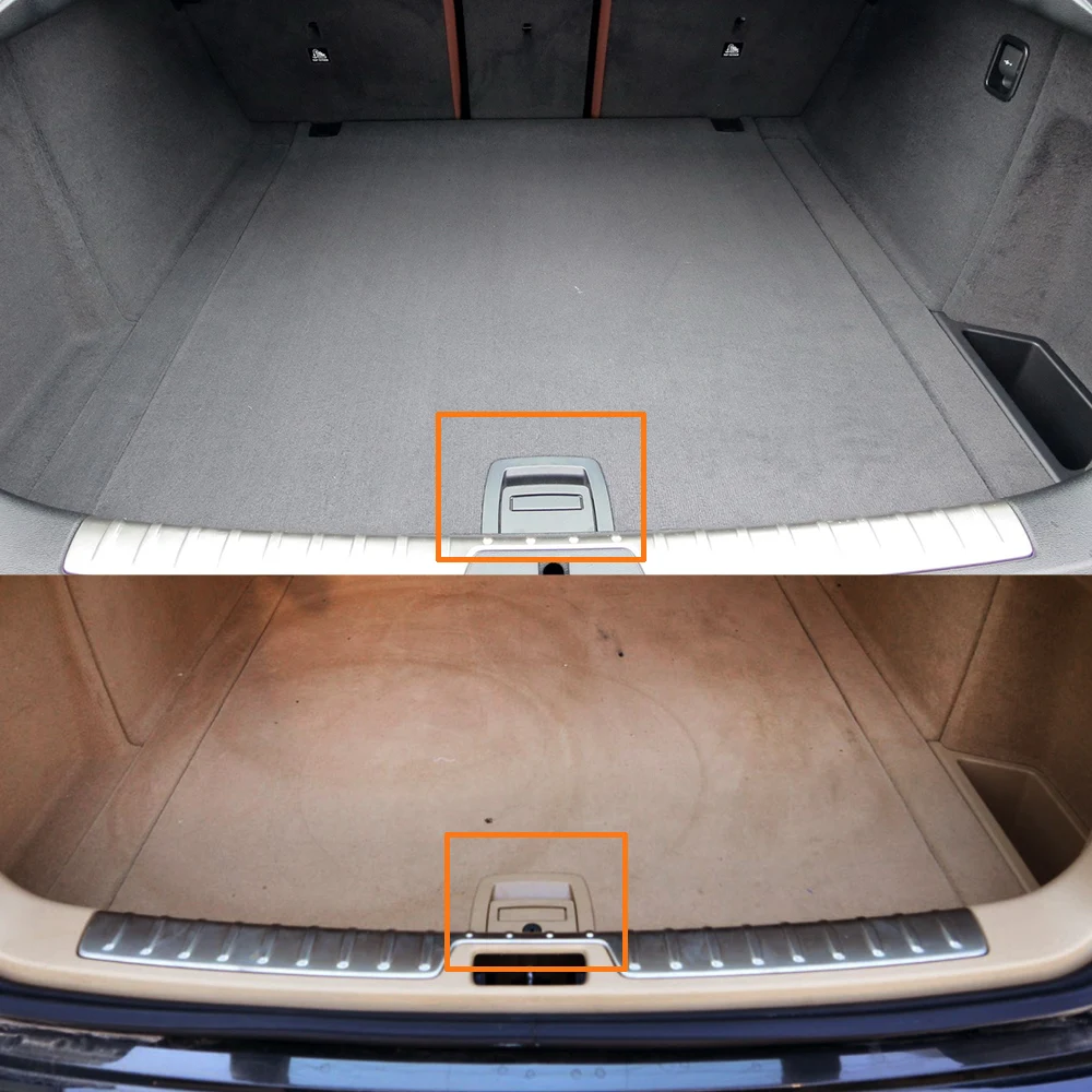 자동차 뒷 트렁크 수화물 테일 커버 매트 바닥 카펫 핸들 래치 버튼 BMW X5 X6 E70 E71 E72 F15 F16 5GT F07 51479120283