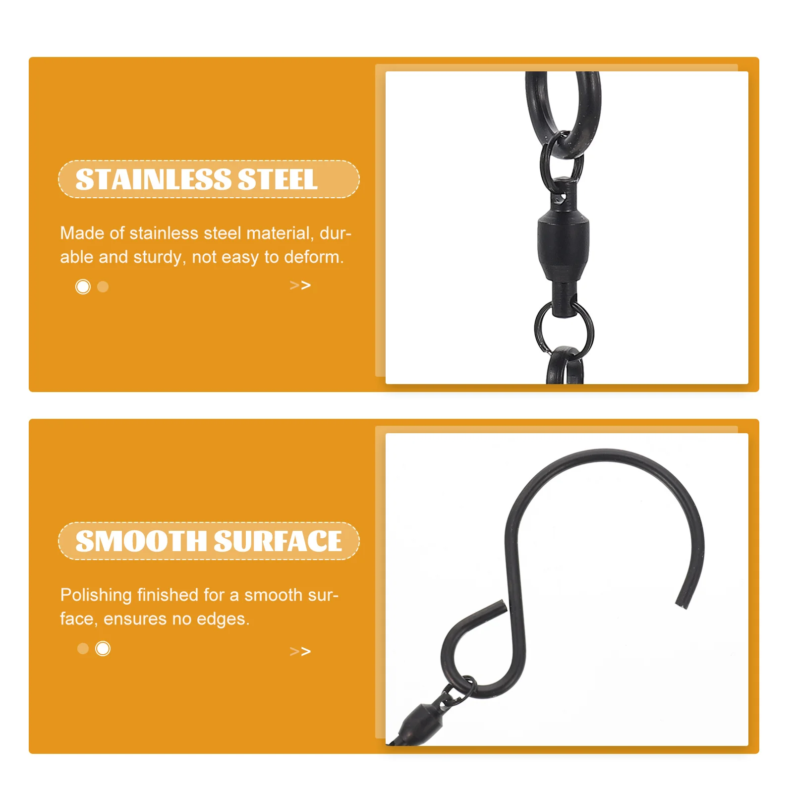 10 Pcs Wind Chime Hook Swivel Hooks Windbell Hanger Rotating Chimes Hangers Hanging Clips Display Heavy Duty Clothes Rack