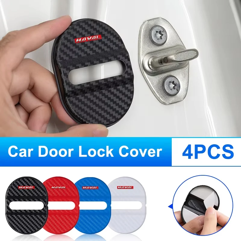 Car Door Lock Protective Cover Door Latch Anti-rust Shell Auto Exterior Accessories For Haval Jolion H6 M6 Dargo Raptor F7 H7