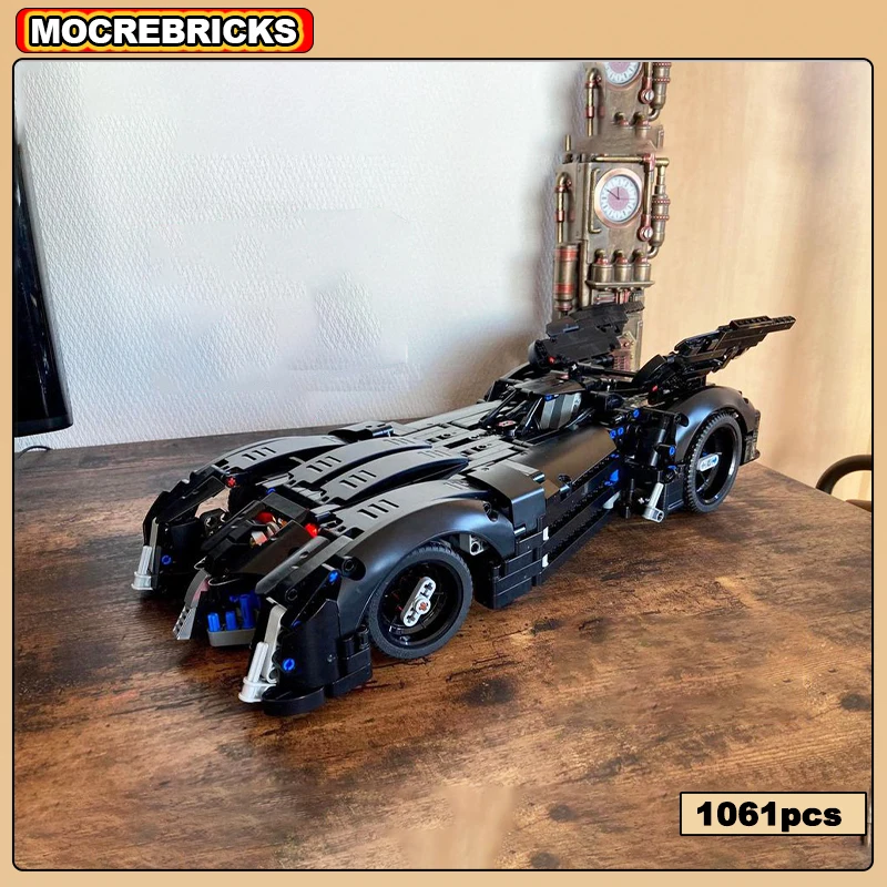 MOC Creative Super Sports Car Batcar Model Building Blocks UCS Series Assembled Toys Educational Children\'s Birthday Gifts