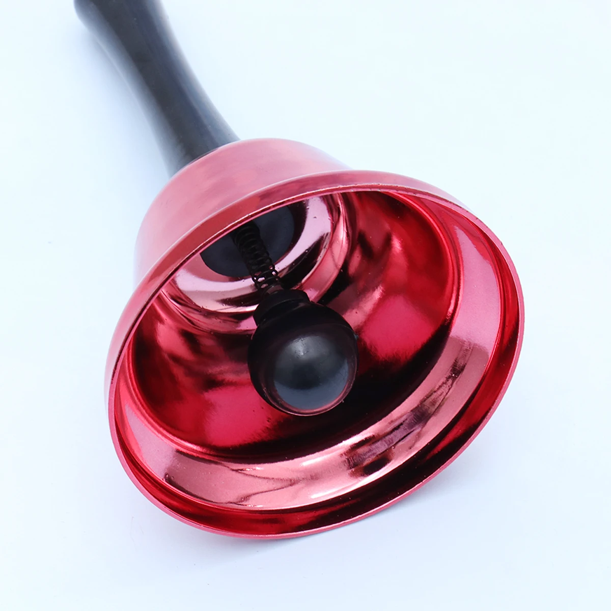 1 Stück Handglocke aus Metall, grün, tragbar, langlebig, Musikinstrument für Kinder, ergonomisch, leicht, für Festivals, Partys, Geschenk