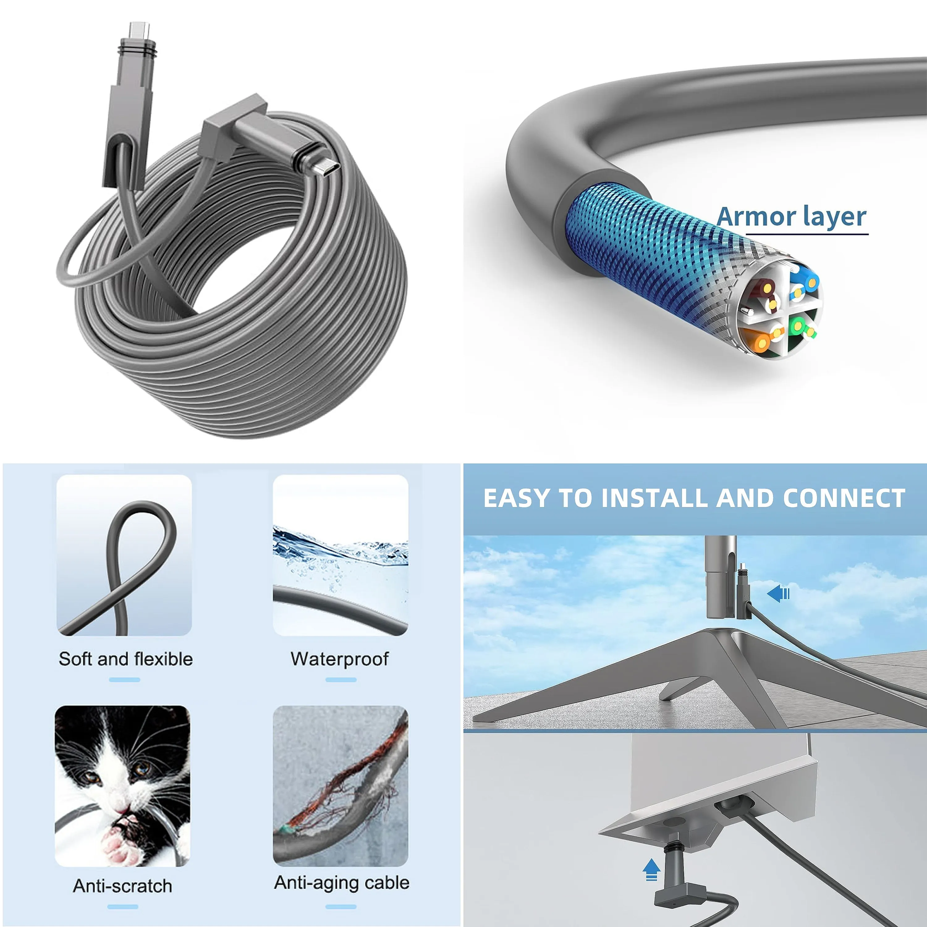 Starlink Ethernet Adapter Cable Internet Kit Satellite V2 Starlink Cable Connecting Starlink Satellites and Routers