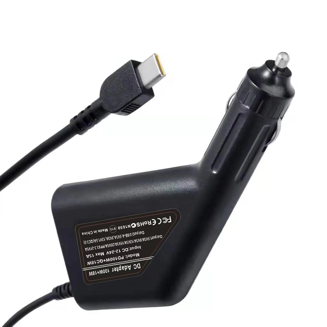 1​00W PD USB C Universal Car Charger 5V 9V 12V 20V Type C Power Supply Adapter for MacBook Samsung Xiaomi Laptop Tablet Phone