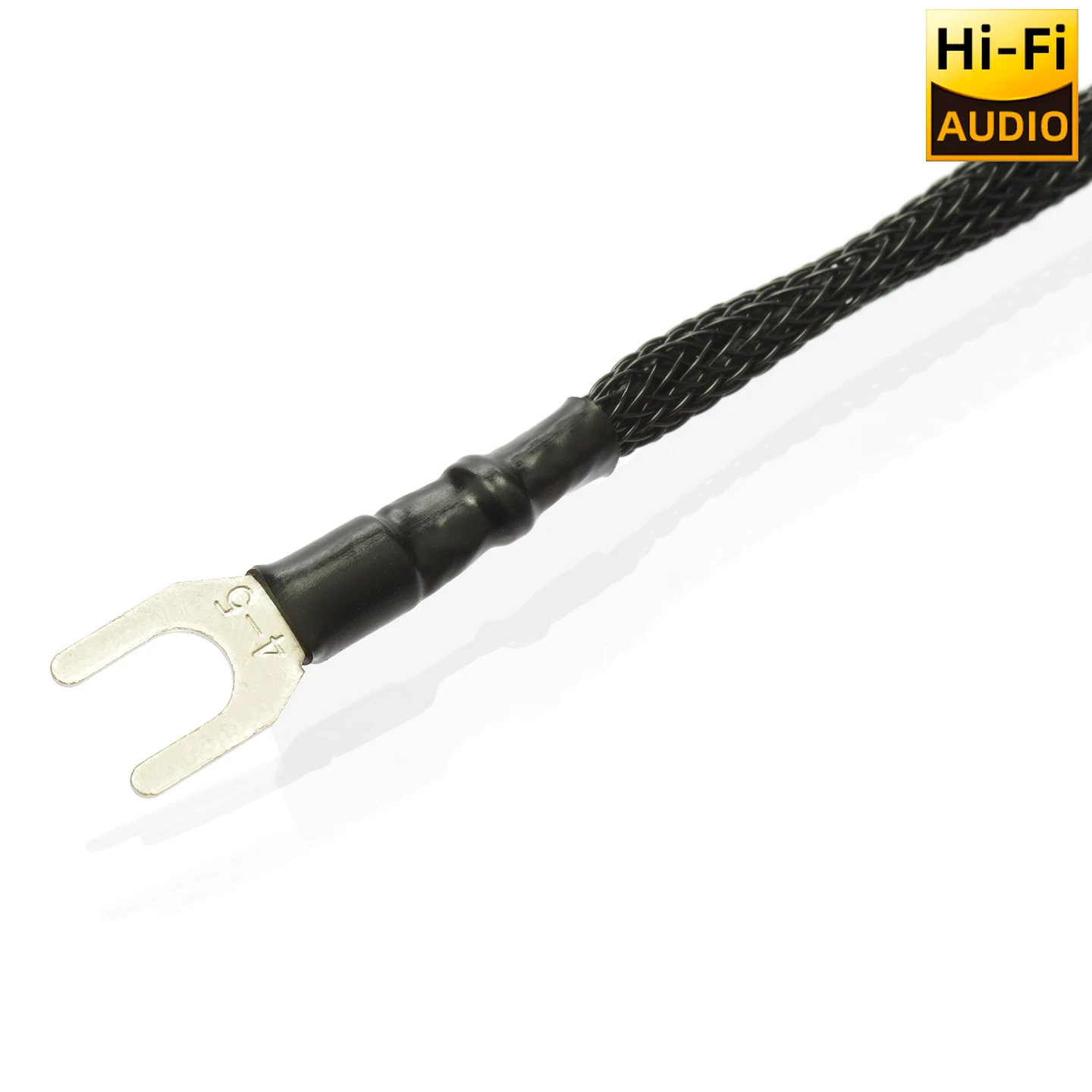 ▲ Kabel Hi-Fi Pureline do połączenia ziemnego, kabel gramofonowy LP, kabel połączeniowy OCC posrebrzany, kabel połączeniowy do wzmacniacza, posrebrzany kabel Y z wtykami widełkowymi, kabel mostkowy. — zdjęcie produktu 6