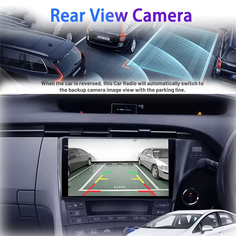 Car Radio For Toyota Prius 3 XW30 2009-2015 RHD Carplay Android Auto Multimedia Stereo Player GPS Navigation DSP FM BT Autoradio