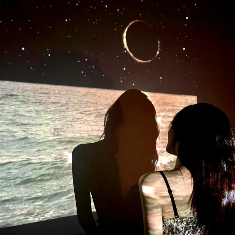 Moon Galaxy Light Projector - Background Atmosphere Night Light, Party Decor, Birthday Gift.