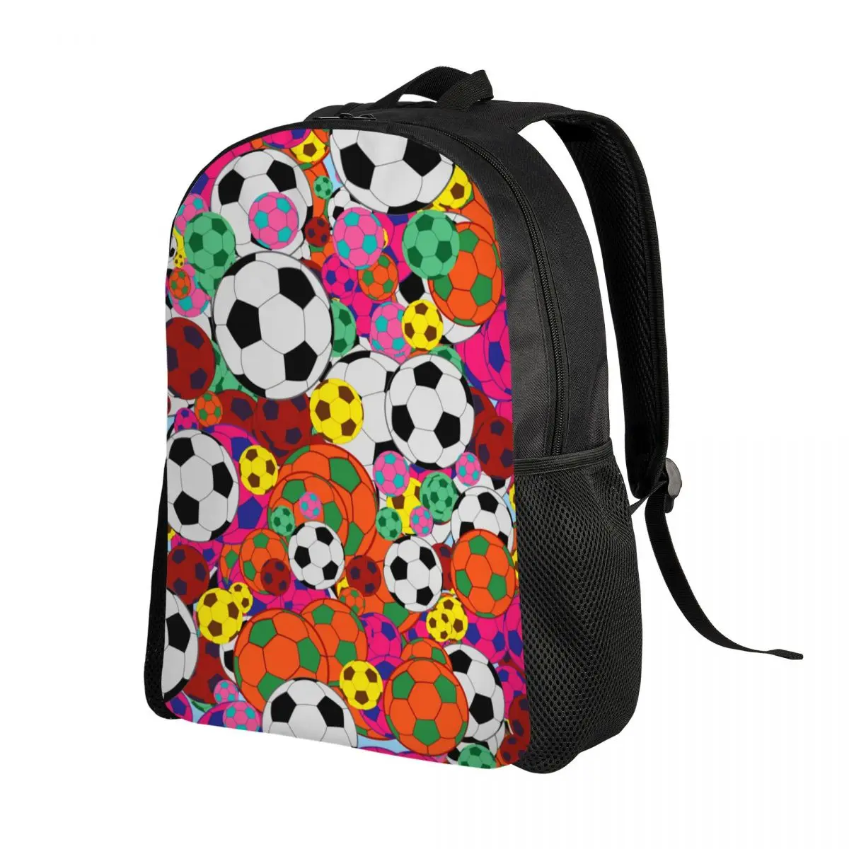 Custom Loving The Game Soccer Laptop Backpack Men Women Casual Bookbag for College School Student Sports Lover Soccer Balls Bags