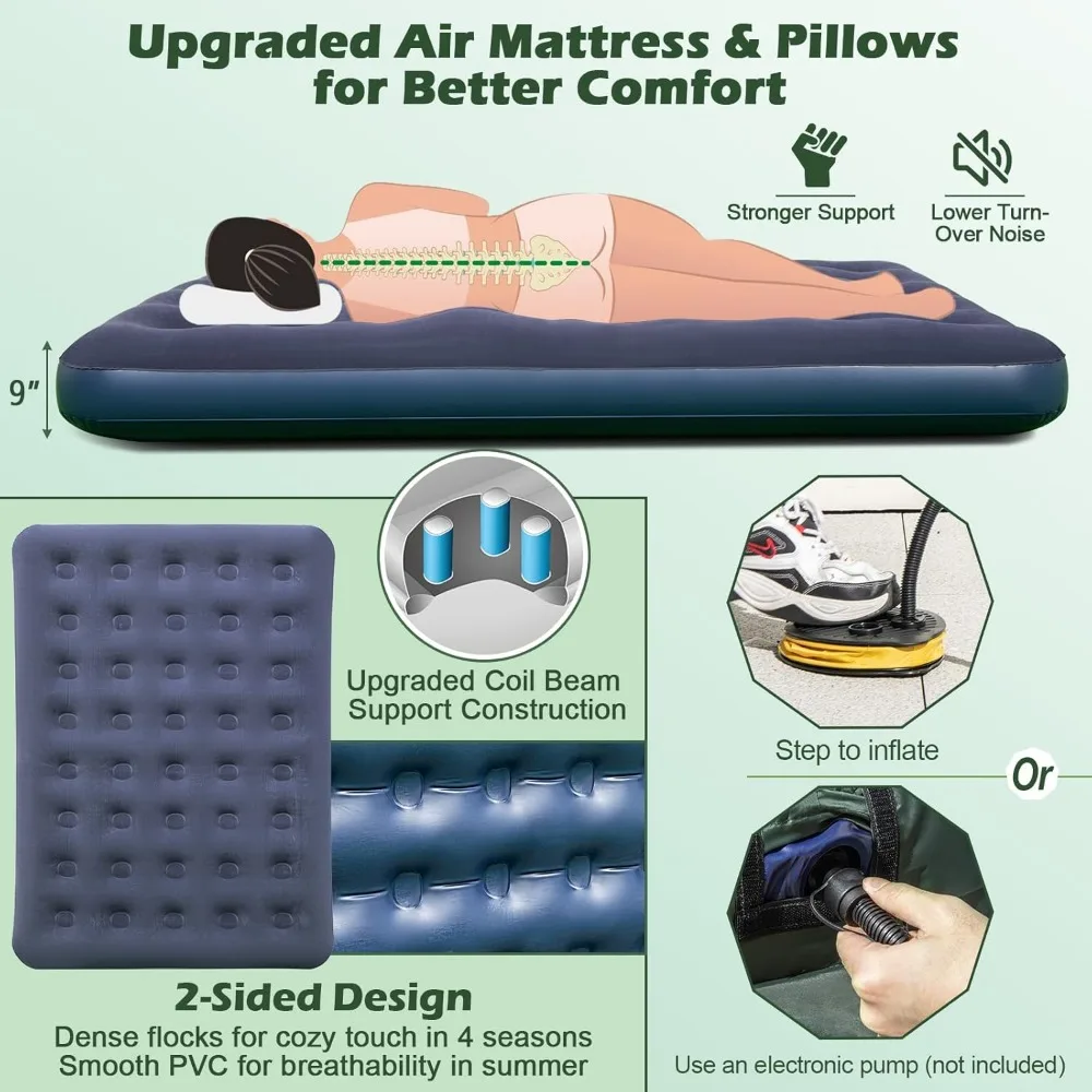 خيمة تخييم جيجاتنت تتسع لـ 4 أشخاص: واسعة وخفيفة الوزن ومتينة للمغامرات الخارجية - مقاومة للطقس ومقاومة للهب للمشي لمسافات طويلة