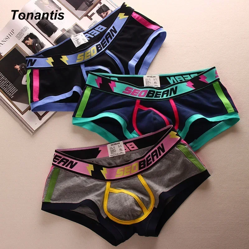 3PCS/SET Boxers Men Boxer Shorts Men Underwear Male Underwear Boxers Homme Breathable Boxershorts Panties Sexy Underpants