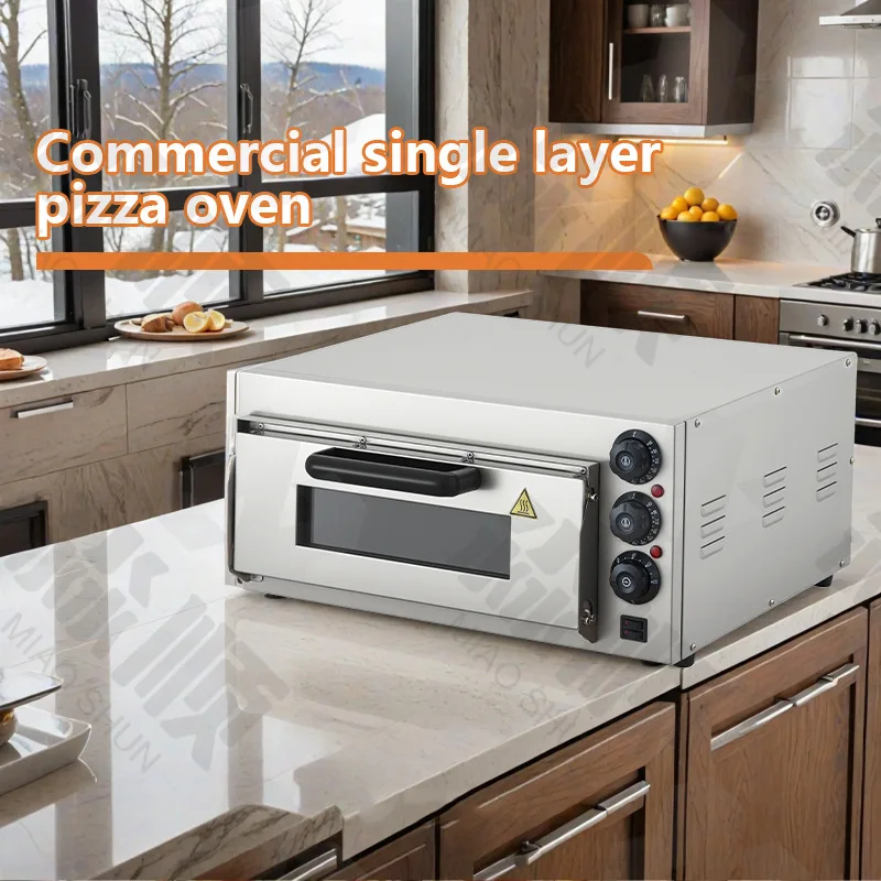 Commercial stainless steel pizza can be fixed temperature timing baking oven high temperature resistant pizza