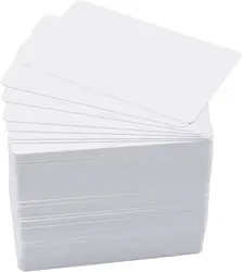 Thickness 0.25mm Glossy Finish White Acetate PVC Business Cards - 20/50/100 You Pick