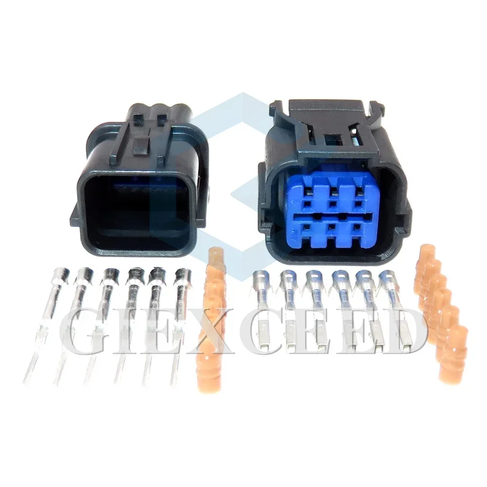 6 Pin HP285-06021 Auto Wire Harness Waterproof Socket AC Assembly for Terminal Rubber Seals HP281-06020 HP291-06040