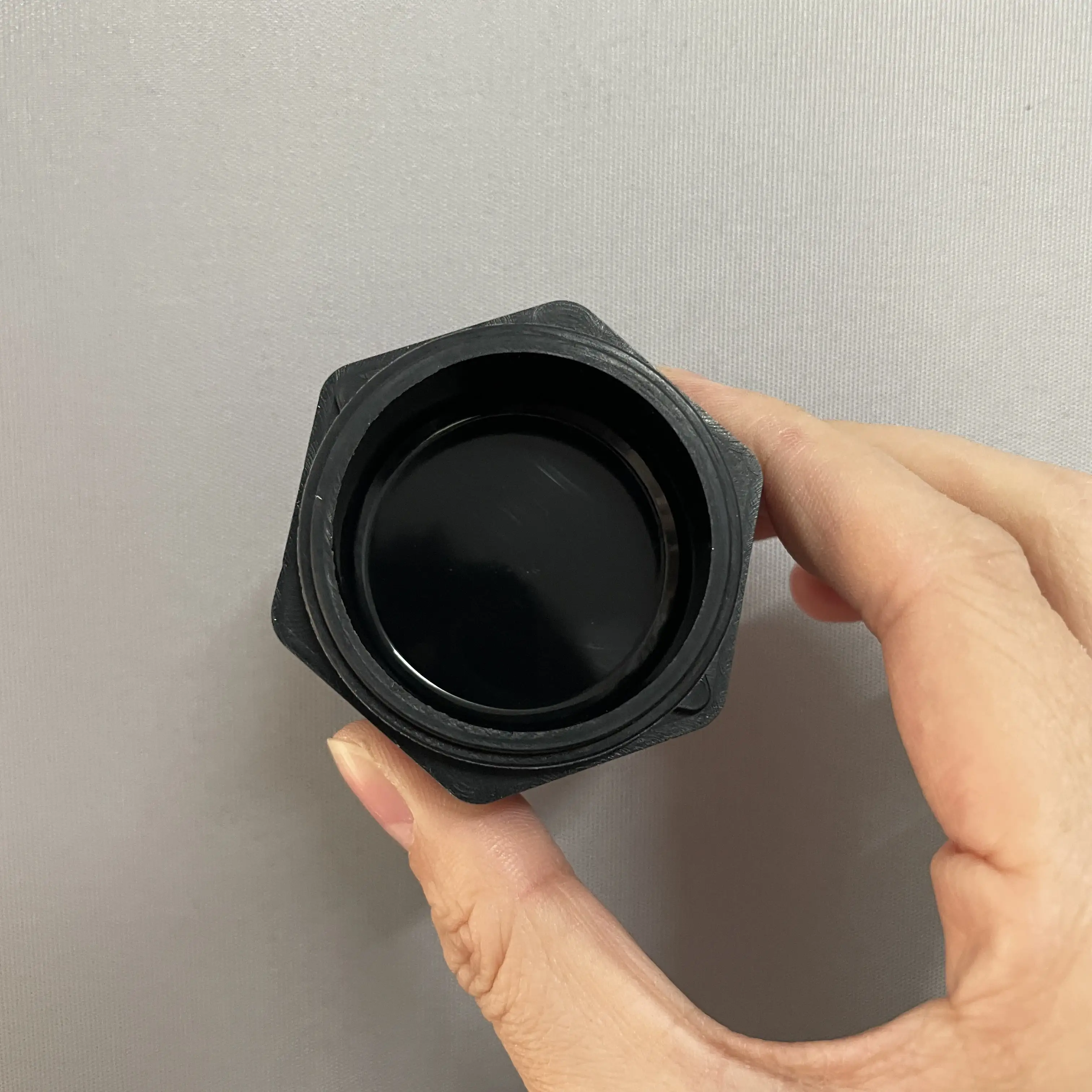 Solid Black Silicone Honeycomb Stash Container 26ML