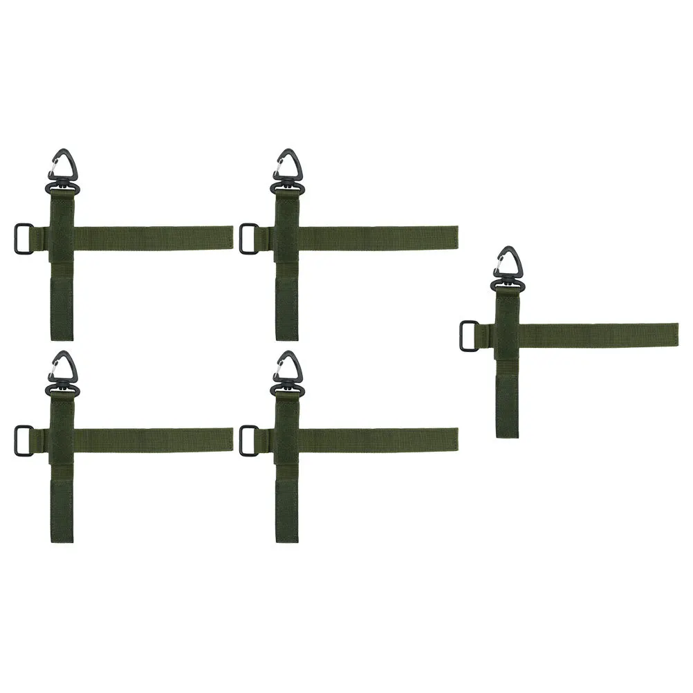 5 قطعة الأشرطة القفازات قابلة لإعادة الاستخدام النايلون مشبك التخييم التنزه تسلق حزام المقود حامل متعددة الوظائف المحمولة قفاز وحبل أصحاب #6
