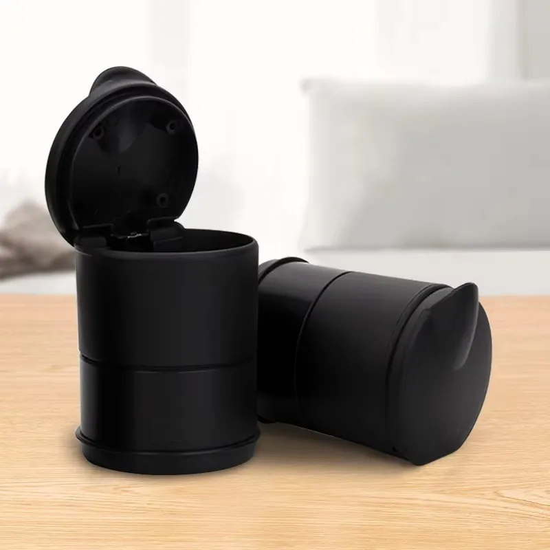 1/3/6pcs Car Portable Ashtray Holder Plastic Cup Flame Retardant Cigarette Ashtray Storage Case For Auto Home Smoking Accessory