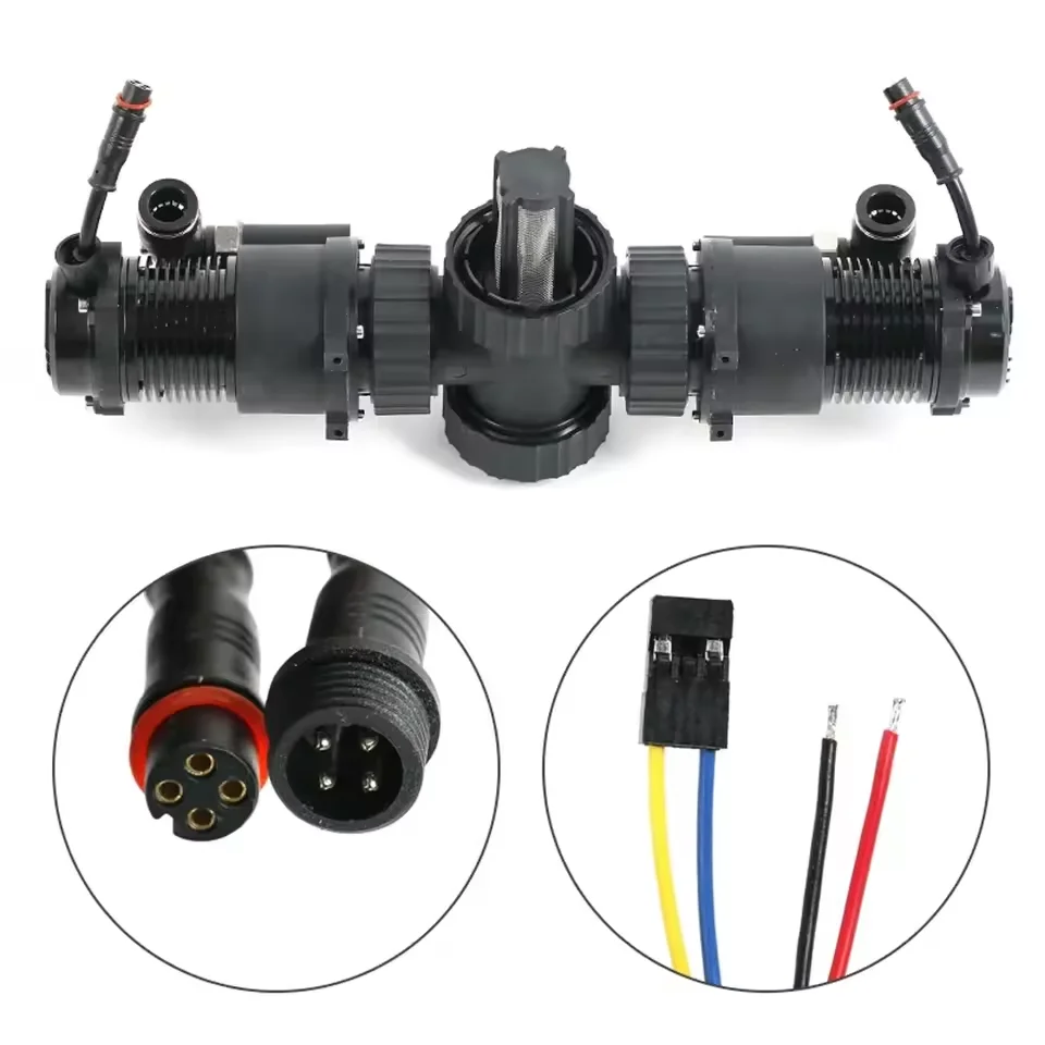 Dual water pump combination pump 12-18S agricultural spray centrifugal nozzle 15L X2 PWM 20-80W X2