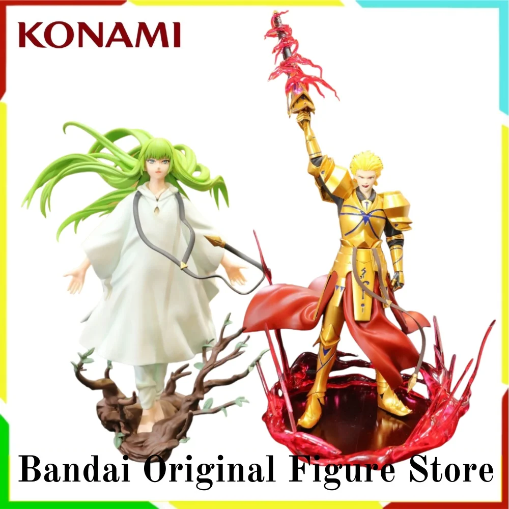 Original Fate/strange Fake: Whispers of Dawn Anime Gilgamesh & Enkidu Konami Prize Collection Action Figurine Toys PVC Model