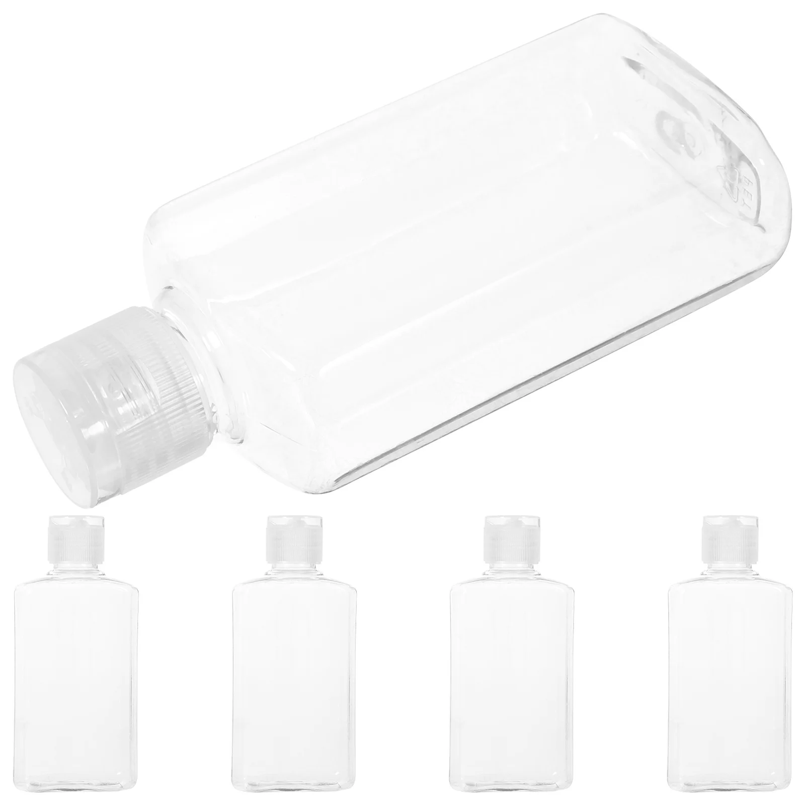 

5Pcs Travel Lotion Empty Bottles Refillable Leakproof Plastic Dispenser Portable Shampoo Containers Toiletries Travel Bottles