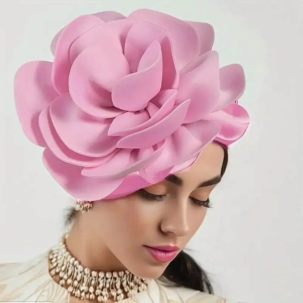 

Exquisite Large Rose Flower Headband Sweet Top Hat Oversized Flower Headpiece Formal Hat Hair Hoop Vintage Fascinator Hat