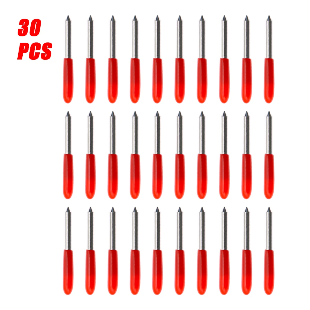 30PCS 30/45/60 Degrees Roland Cricut Cutting Plotter Vinyl Cutter Offset Knife Blades for Sharp and Durable Carving Tools