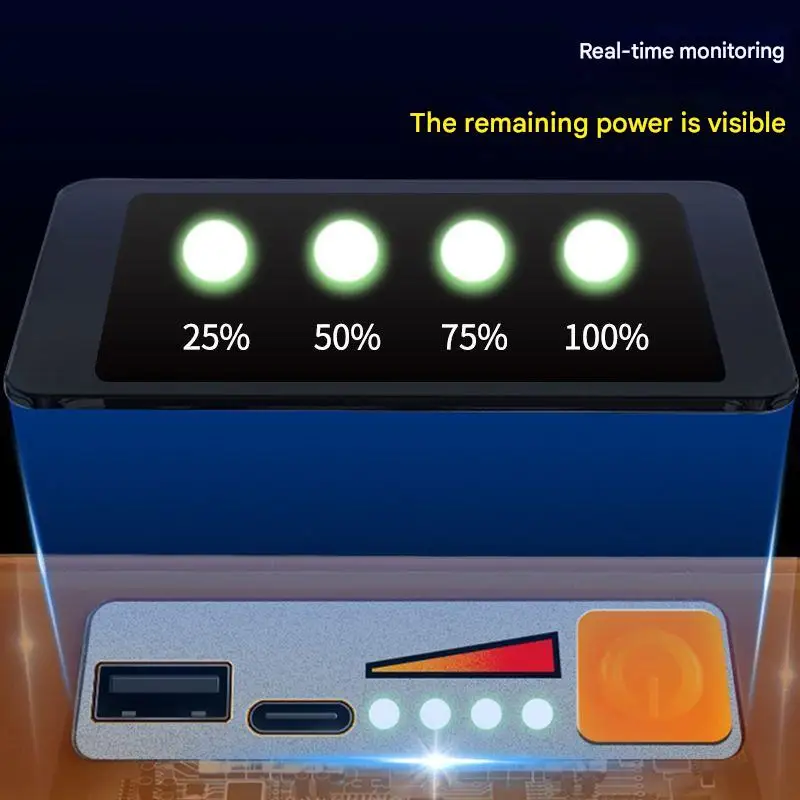 شاحن هاتف فانوس شمسي أصفر 9 شبكات وسطوع قابل للتعديل 4 أوضاع إضاءة للتخييم في حالات الطوارئ وقت تشغيل 10 ساعات + كابل USB #4