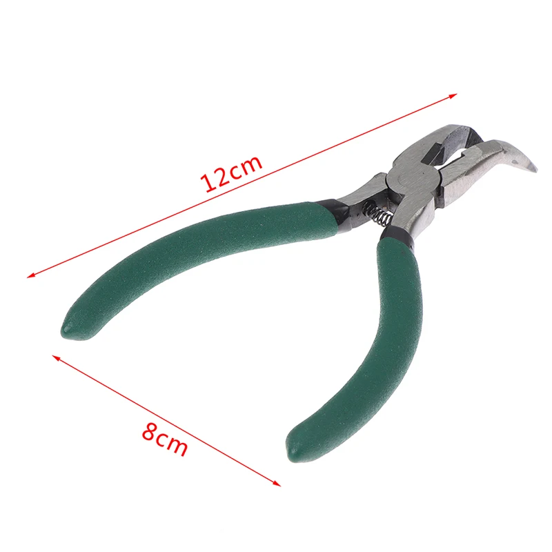 1Pc Spring Loaded Chicken Bone Pliers 5 Inch Curved Nose Pliers Multifunction Tools Handmade Pliers