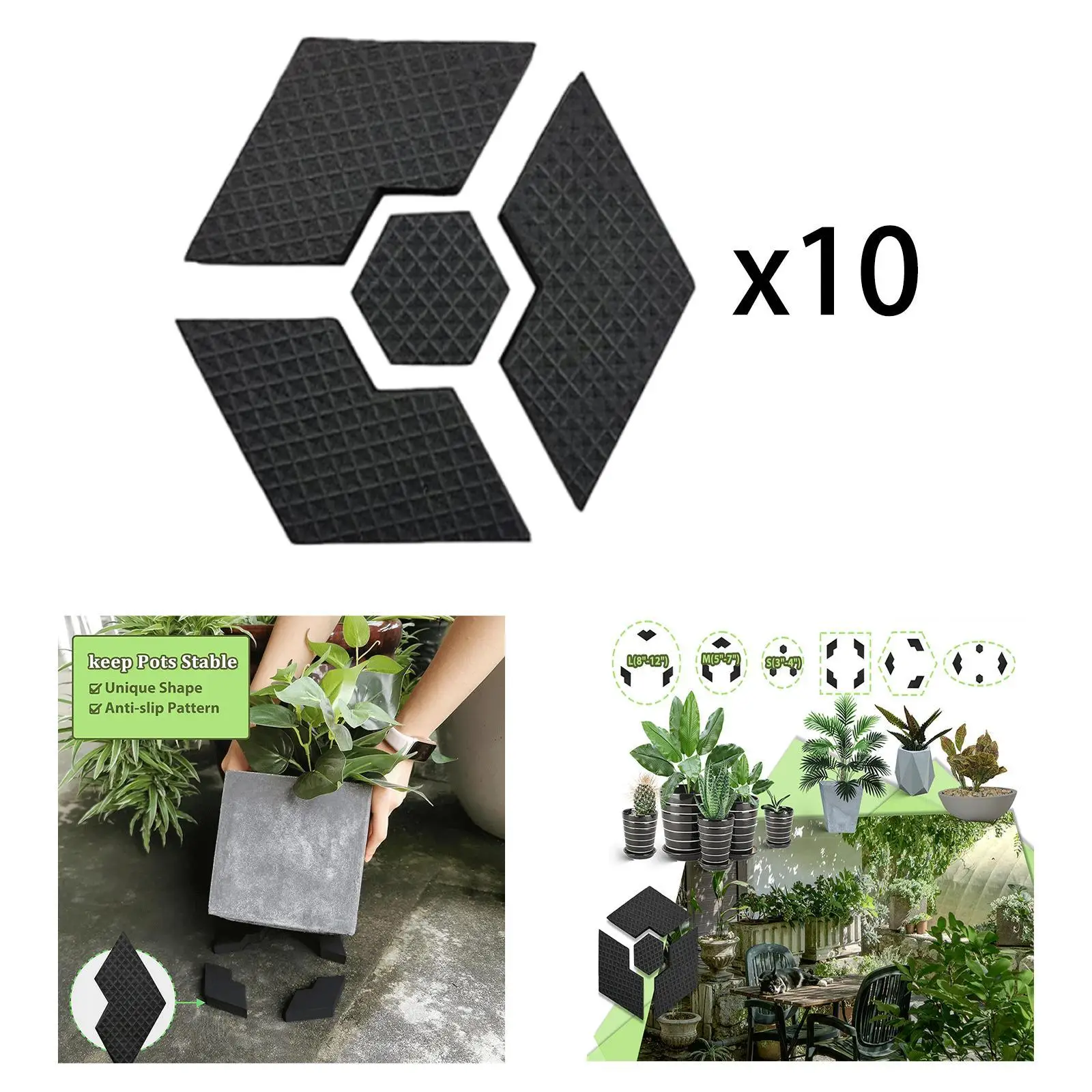 

10 Pieces Invisible Pot Feet Portable for Muti Styles Pots, Practical, for