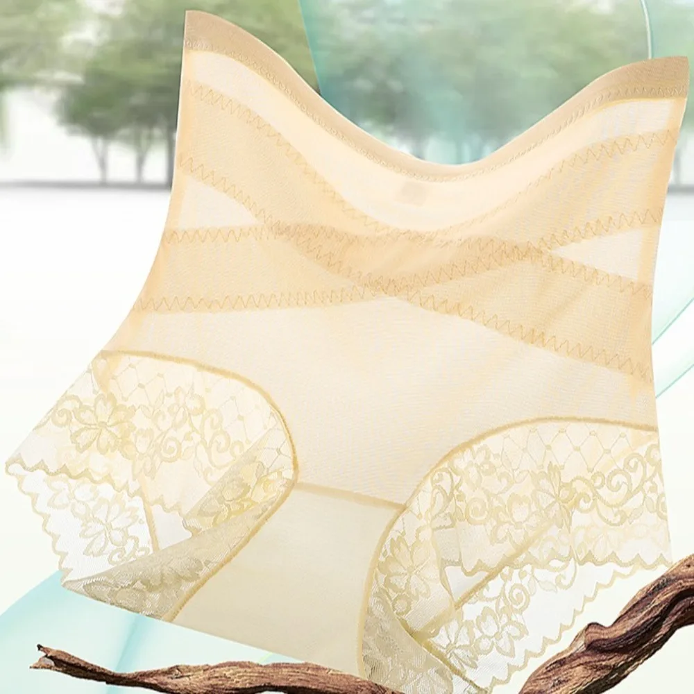 

High Waist Thin Lace Panties Belly Contracting Shapewear Slimming Shapers Waist Trainer Seamless Postpartum Body Shaper