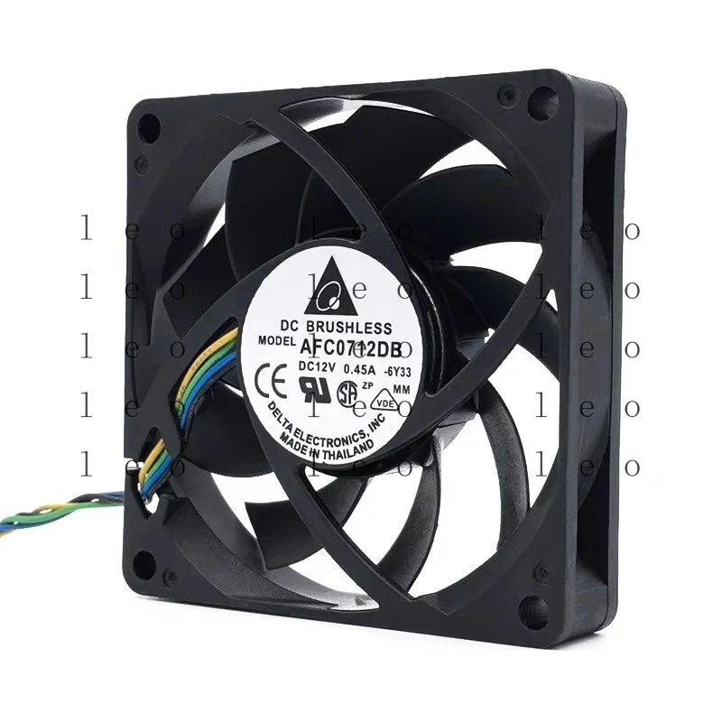 AA  for  Delta AFC0712DB DC12V 0.45A 7015 7CM 4-Pin PWM Cooling Fan