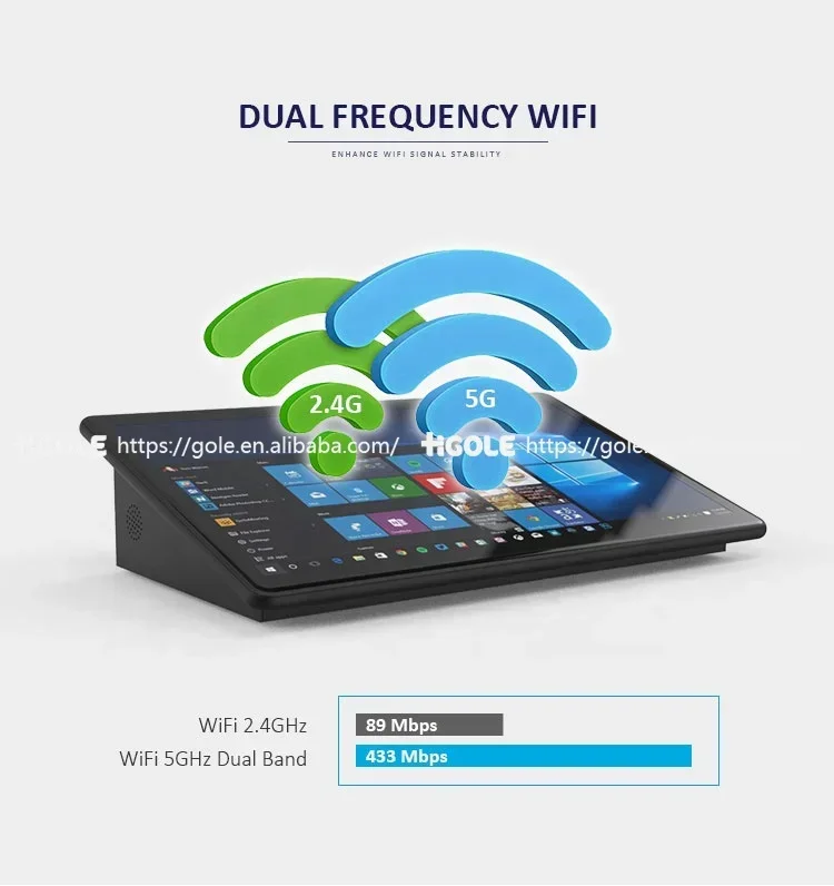 11.6 inch RS232 Fanless Tablet Industriale All in One PC Touchscreen Windows 10 Mini PC