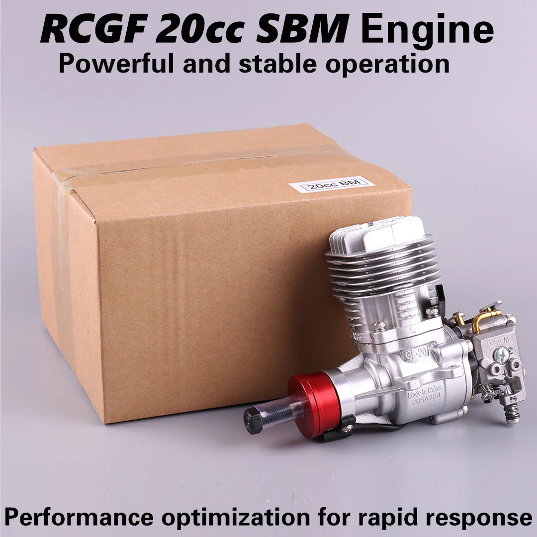 RCGF 20cc Petrol/Gasoline Engine For RC Airplane VVRC RCGF 20cc SBM Gasoline Model Engine For RC Airplane