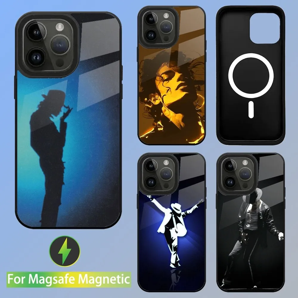 Classic Dance Michael Jackson Phone Case For iPhone 16,15,14,13,12,11,Plus,Pro,Max Mini Magsafe Magnetic Wireless Charging