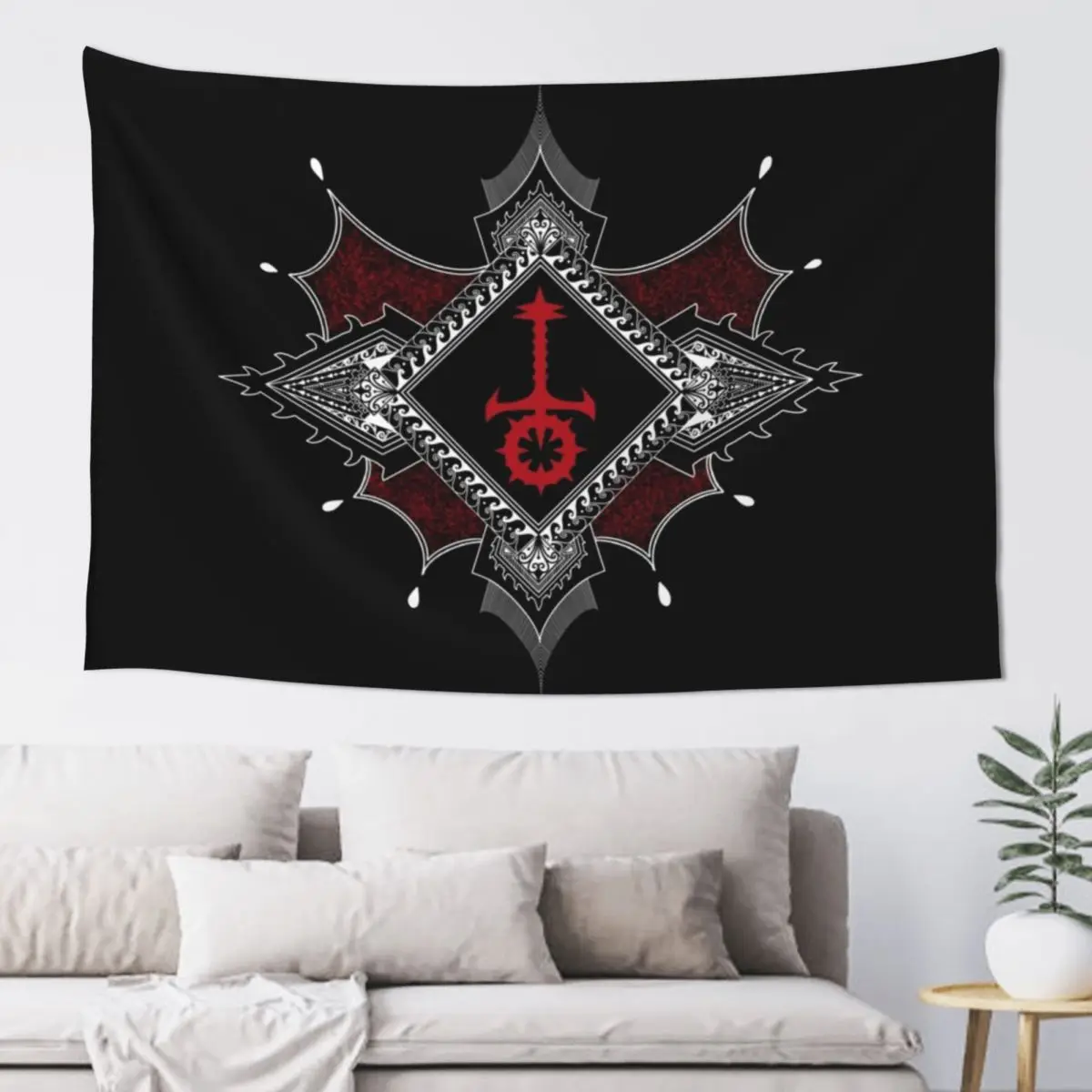 Vampire the Masquerade: Sabbat Faction - Sunweaver Tapestry Room Decoration Korean Style Aesthetic Room Decor Korean Tapestry