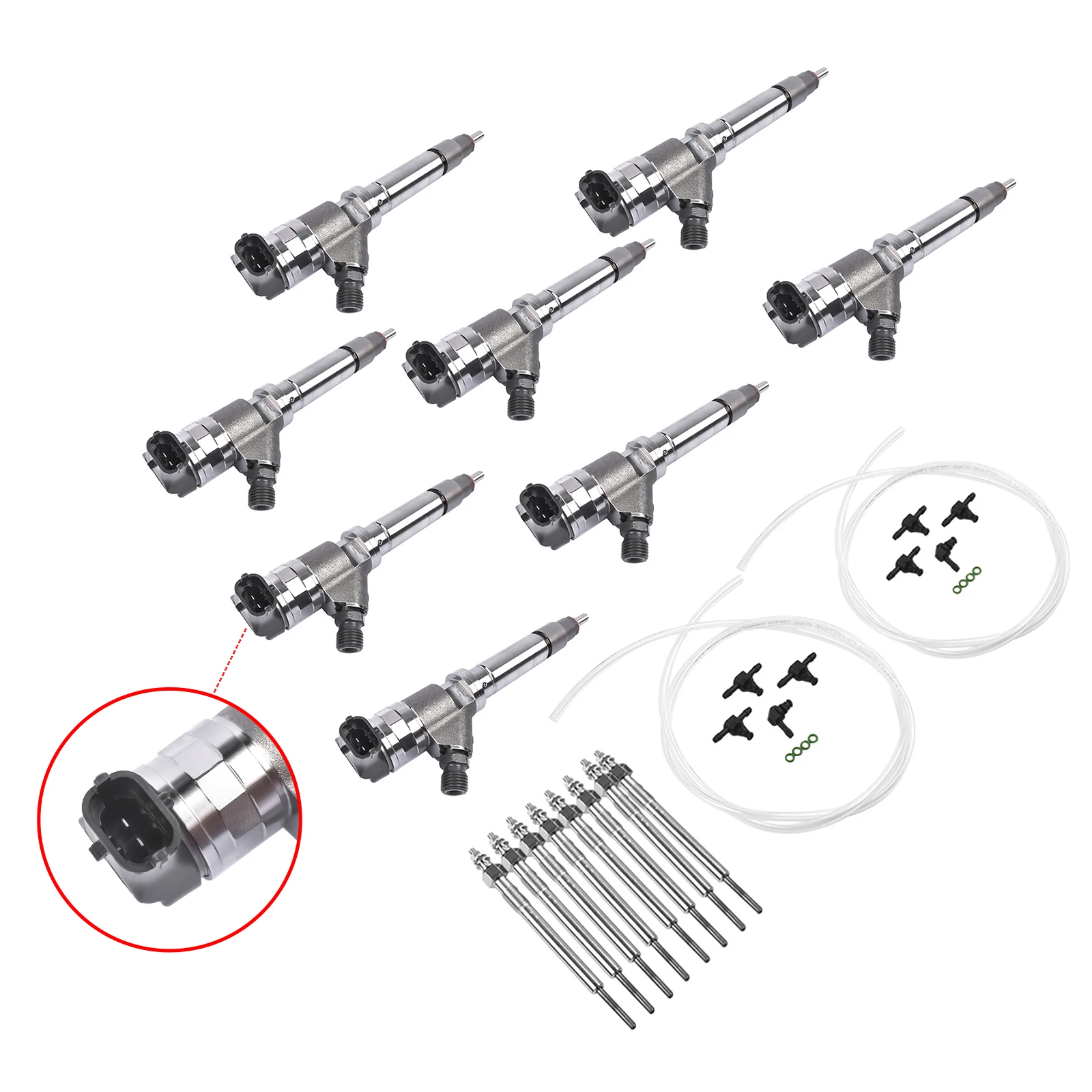 AP02 Diesel Injector Superkit Voor LMM 6.6L Silverado 2500 HD Duramax 2007.5-2010 0445120082