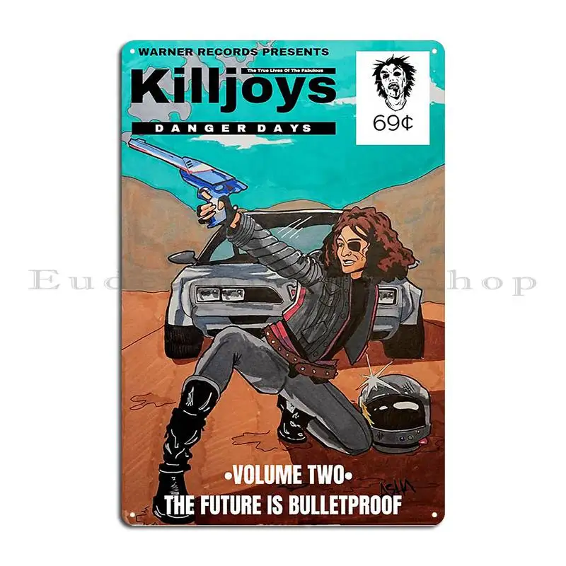 Volume 2 The Future Is Bulletproof Metal Plaque Poster Wall Pub Cave Designing Garage Create Tin Sign Poster