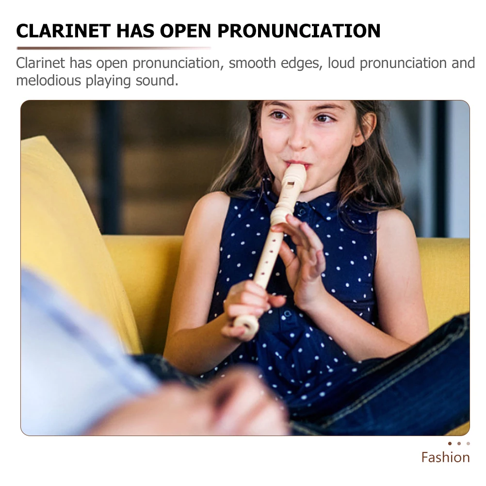 

2 Pcs Clarinet Adults Recorder Soprano for Kids Musical Instruments Toy Flute Recorders Aldult Cleaning
