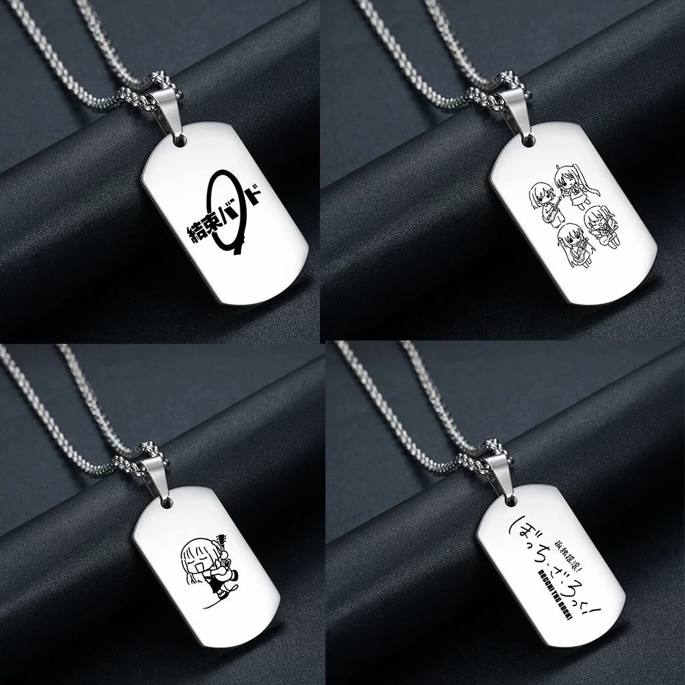 Anime BOCCHI THE ROCK! Necklace Gotou Hitori Ijichi Nijika Yamada Ryo Cosplay Prop Guitar Pick Pendant Accessories Xmas Gift