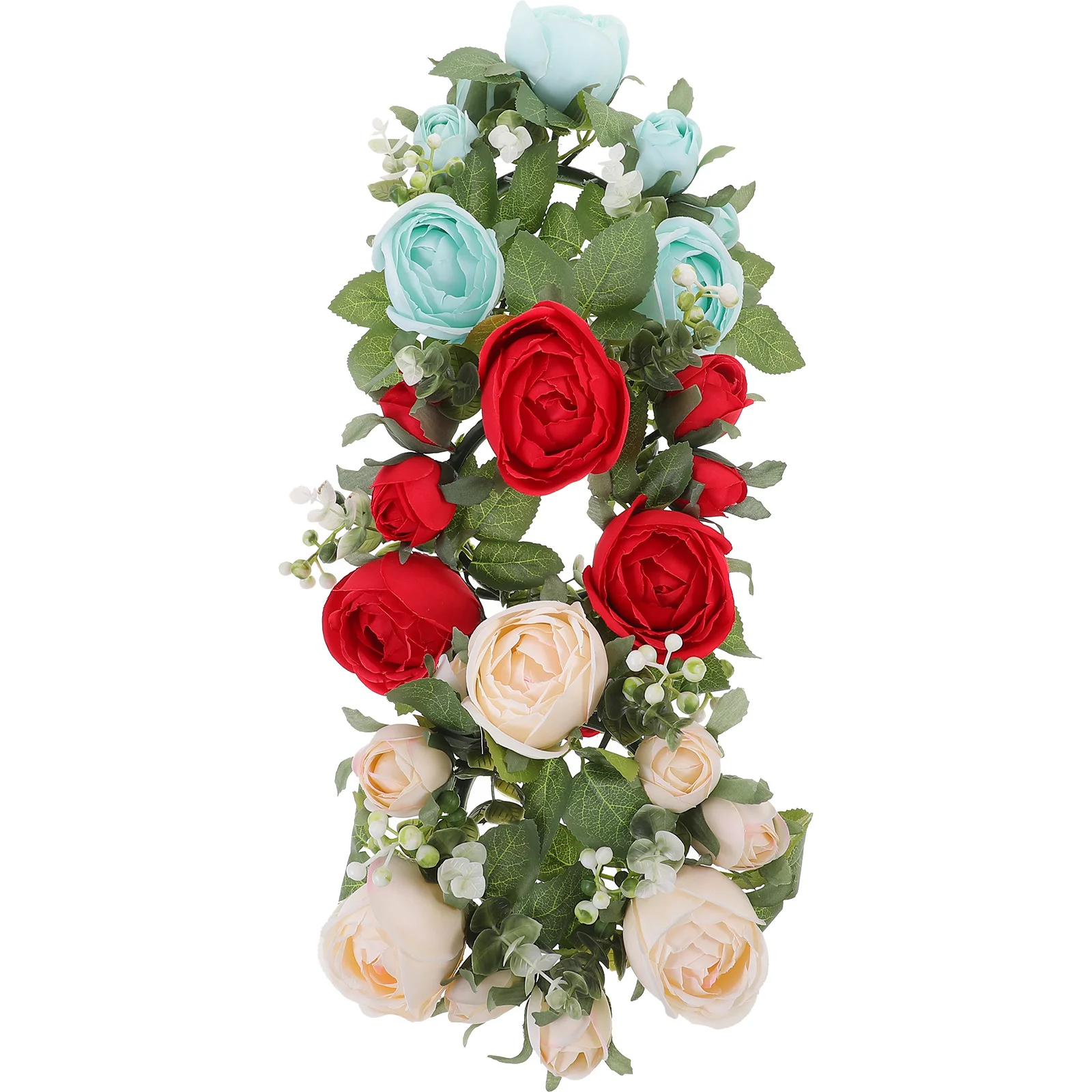 

3Pcs Elegant Rings Wreaths Easy Clean Home Wedding Valentine Thanksgiving Holiday Decor Rings