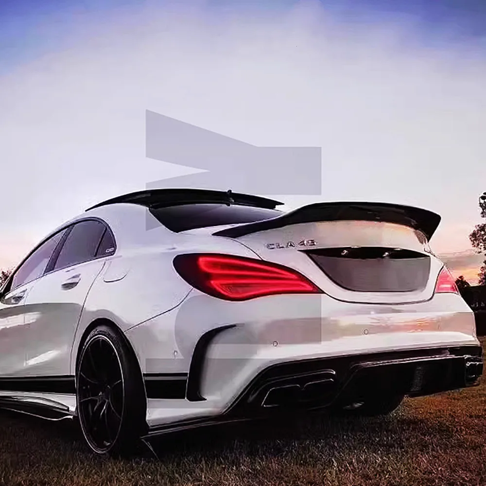 For 2013-2020 Mercedes-Benz CLA W117 C117 CLA180 CLA200 CLA250 CLA260 CLA45 Rear Trunk Lid poiler Wings Car Exterior Accessories