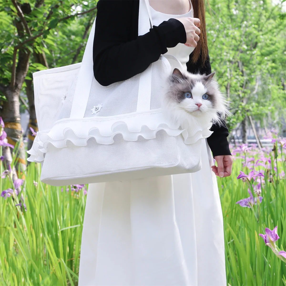 

Cat Dog Carrier For Pets Soft-Sided Cat Bag Animal Carriers Travel Puppy Carry As A Toy Of Fabric Pet Home