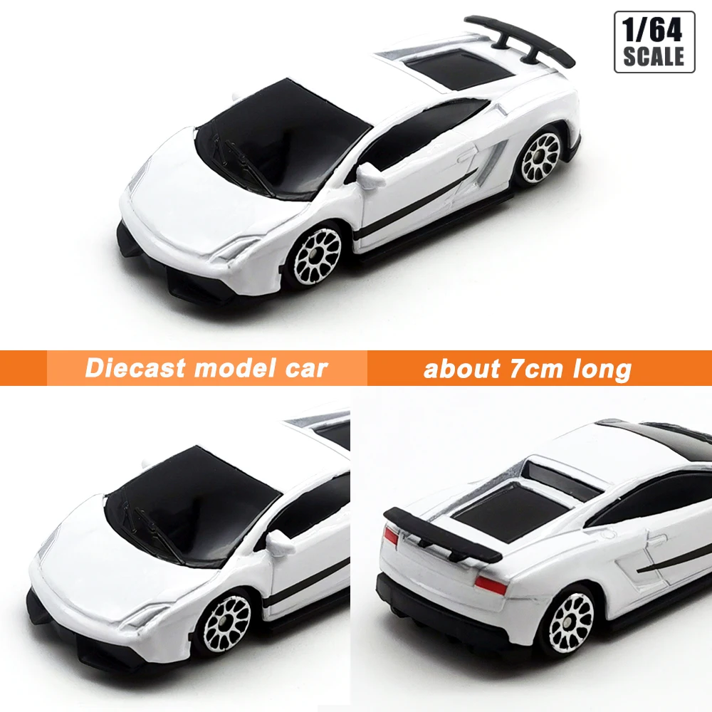 RMZcity 1/64 Model Car Sports Car Simulation Diecast Toy Vehicle Collection Series Gifts for Boys and Girls