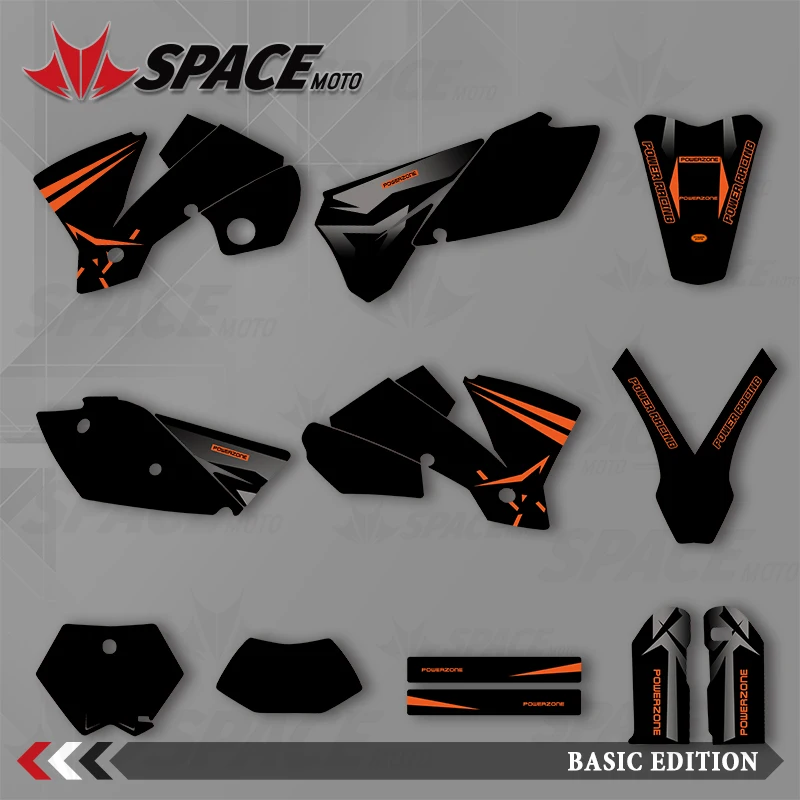 

SPACE MOTO For KTM 03-04SXF 04EXC Graphics Background Decals Stickers Motorcycle