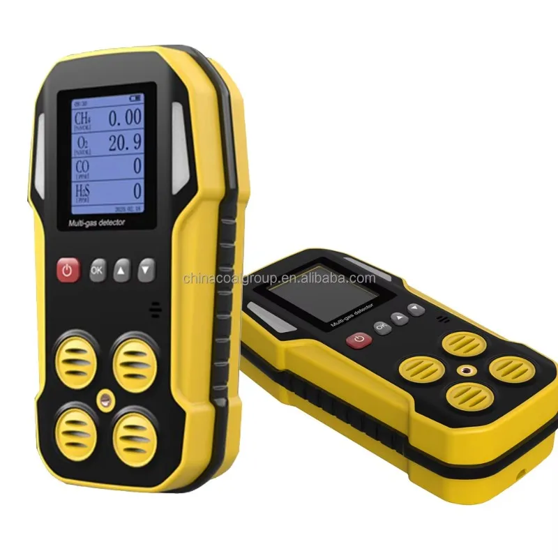 New Pump Suction 4-in-1 Gas Leak Detector VOC H2S CO2 O2 CH4 Analyzer SO2 Concentration Detecting Alarm PID Sensor NO NH3