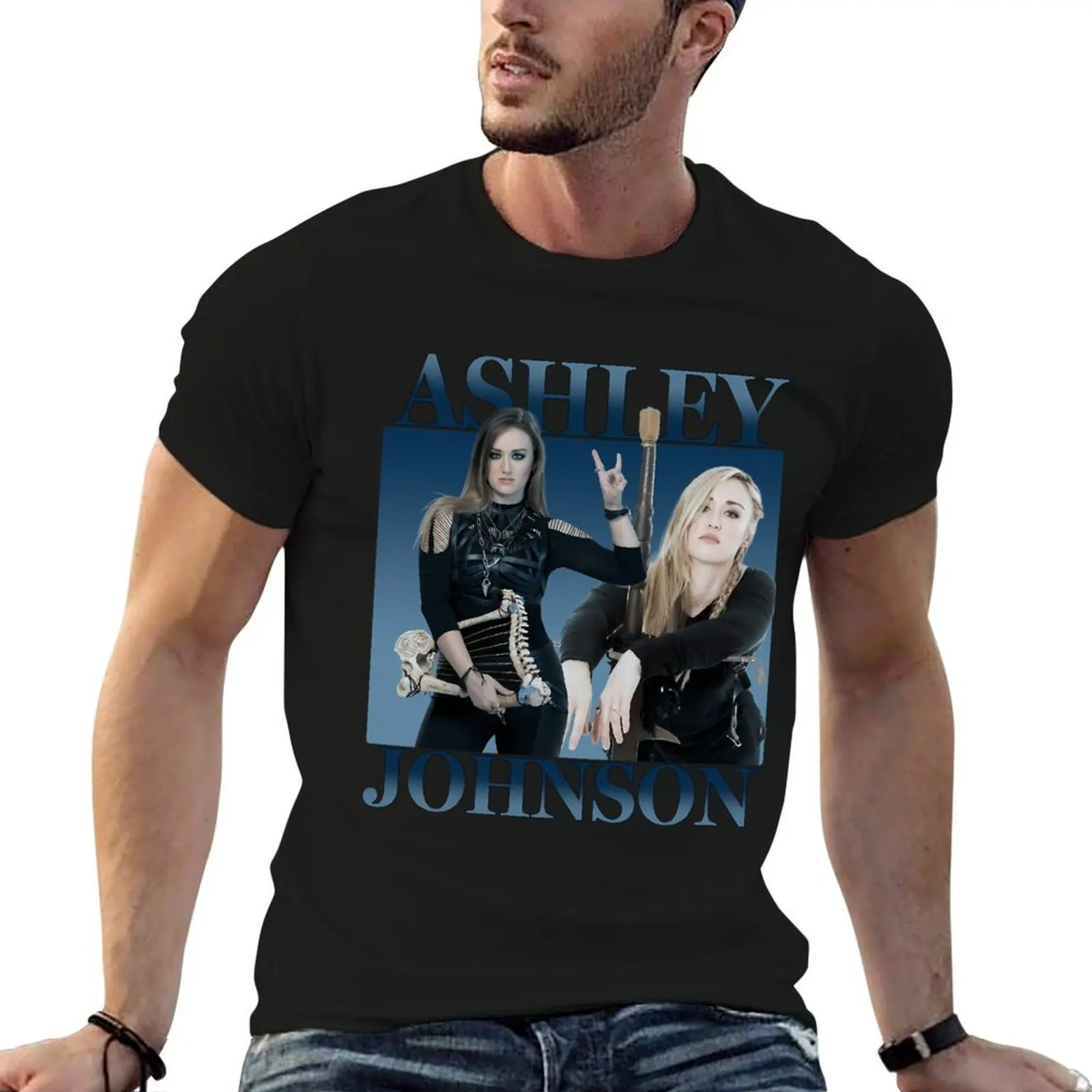 

Ashley Johnson 90's Vintage Style T-Shirt funny t shirts cotton man t shirts for men casual T-Shirt
