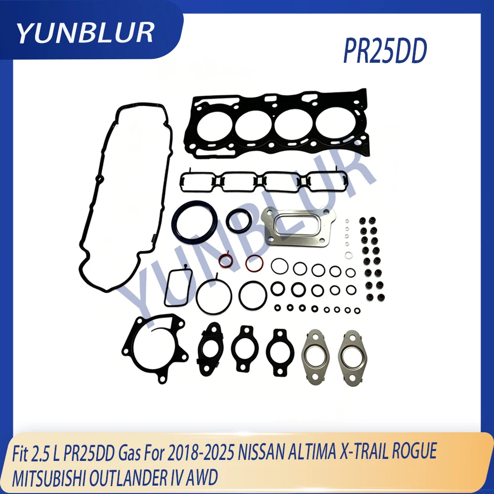 

Engine Cylinder Head Full Gasket Set Fit 2.5 L PR25DD Gas For 2018-2025 NISSAN ALTIMA X-TRAIL ROGUE MITSUBISHI OUTLANDER IV AWD